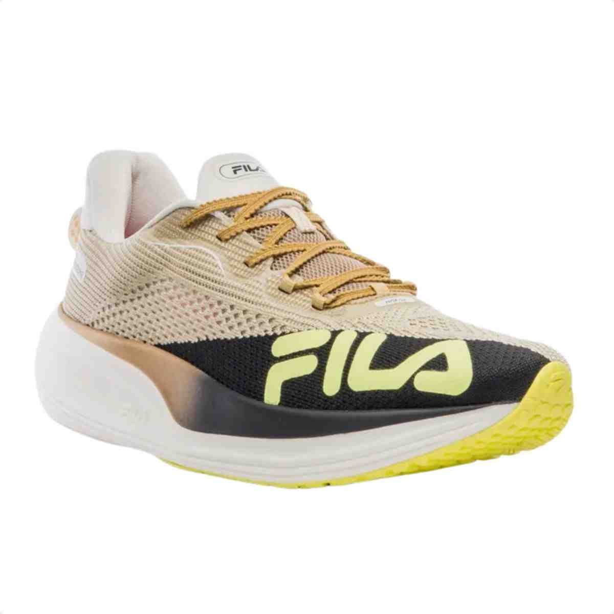 Tenis Corrida Masculino Fila Racer Speedzone Dourado E Preto Dourado/Preto 2