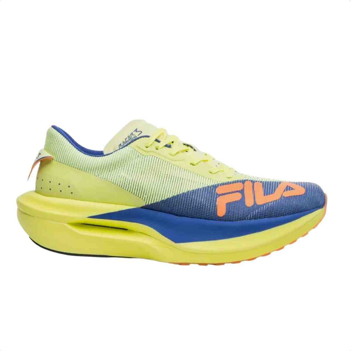 Tenis Corrida Masculino Fila Racer Carbon 3 Amarelo
