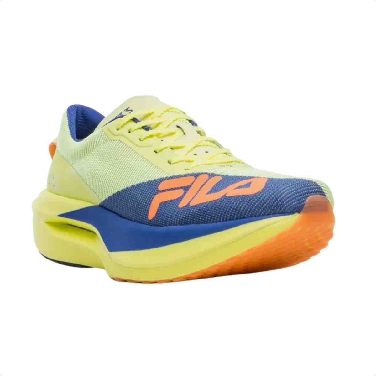 Tenis Corrida Masculino Fila Racer Carbon 3 Amarelo Verde/Azul 2
