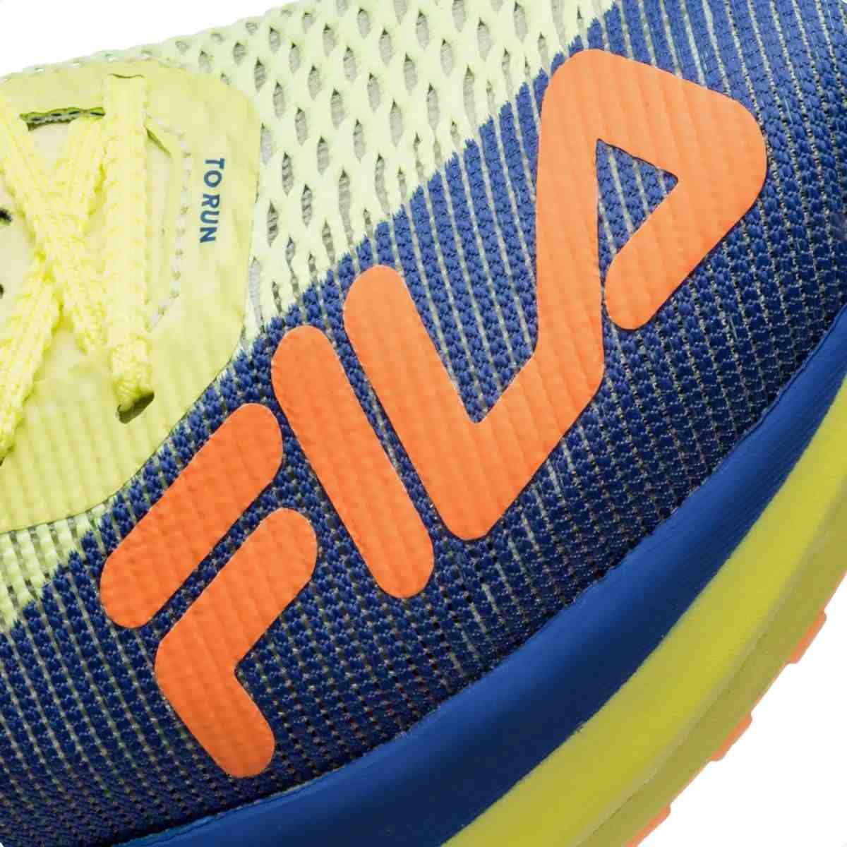 Tenis Corrida Masculino Fila Racer Carbon 3 Amarelo Verde/Azul 3