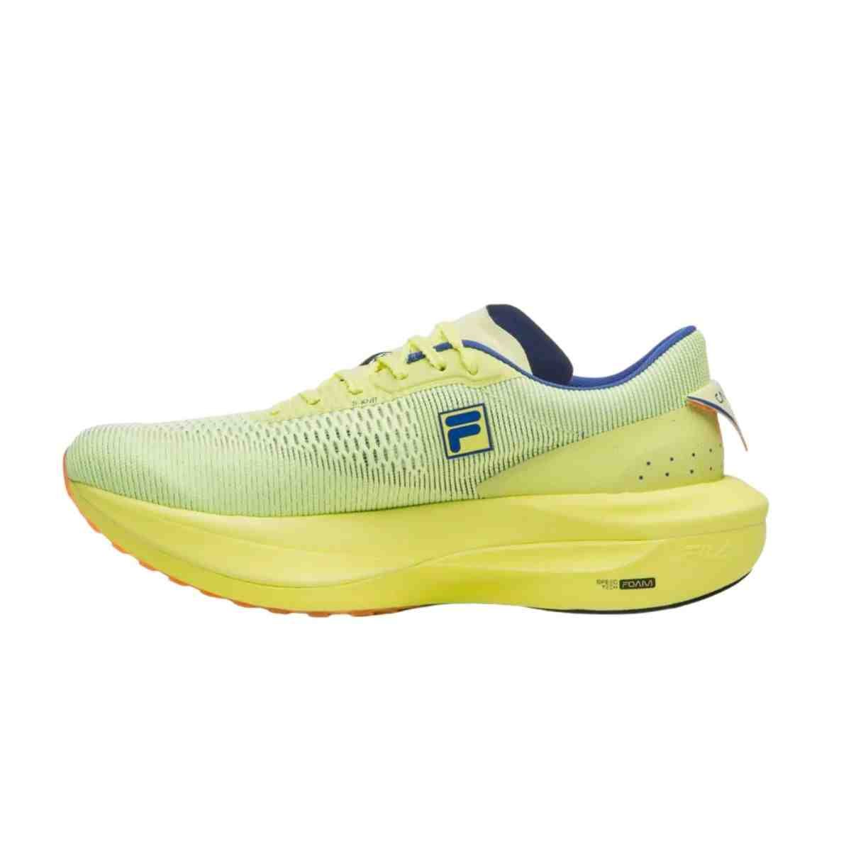 Tenis Corrida Masculino Fila Racer Carbon 3 Amarelo Verde/Azul 4