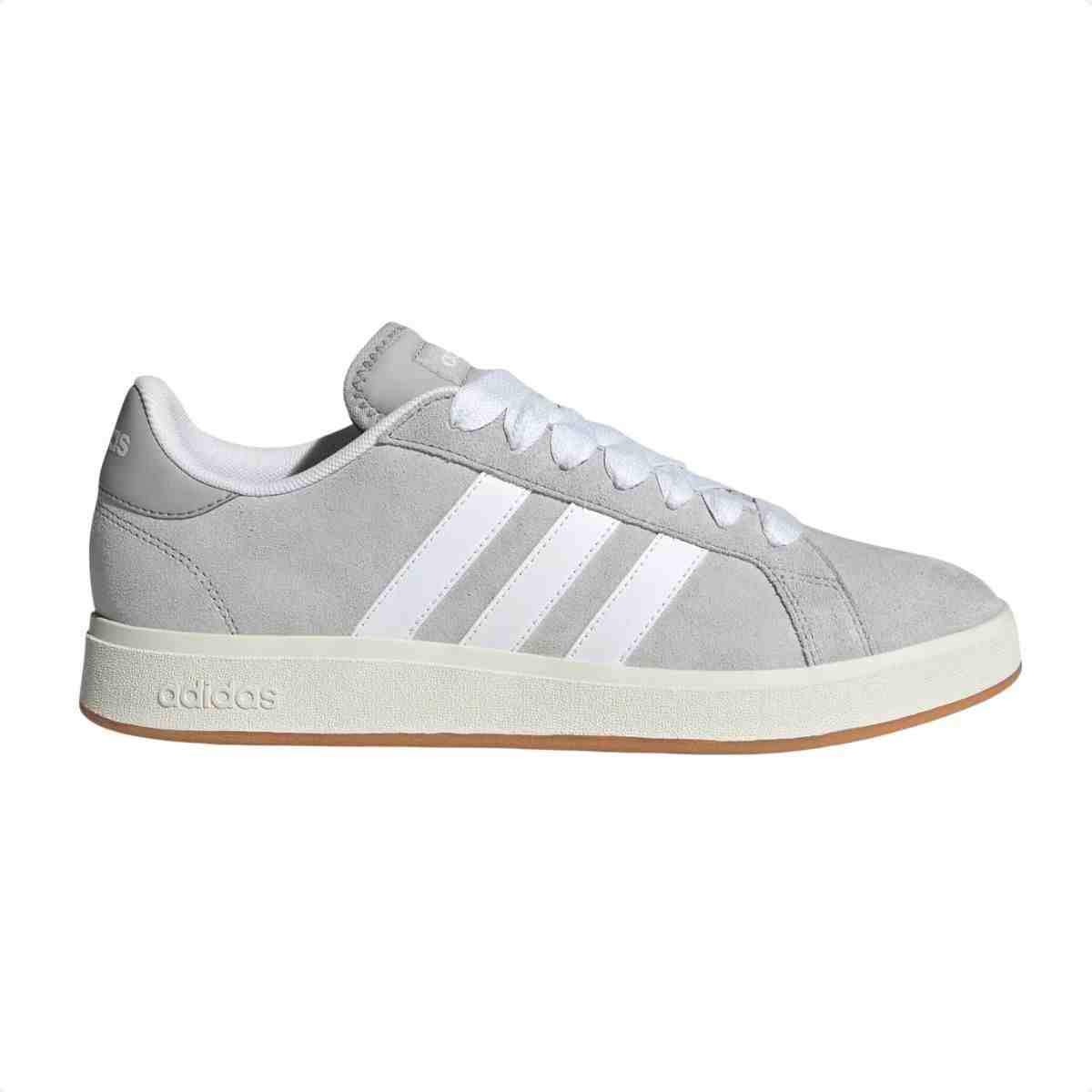 Tenis Casual Masculino Adidas Grand Court Base 00s Cinza