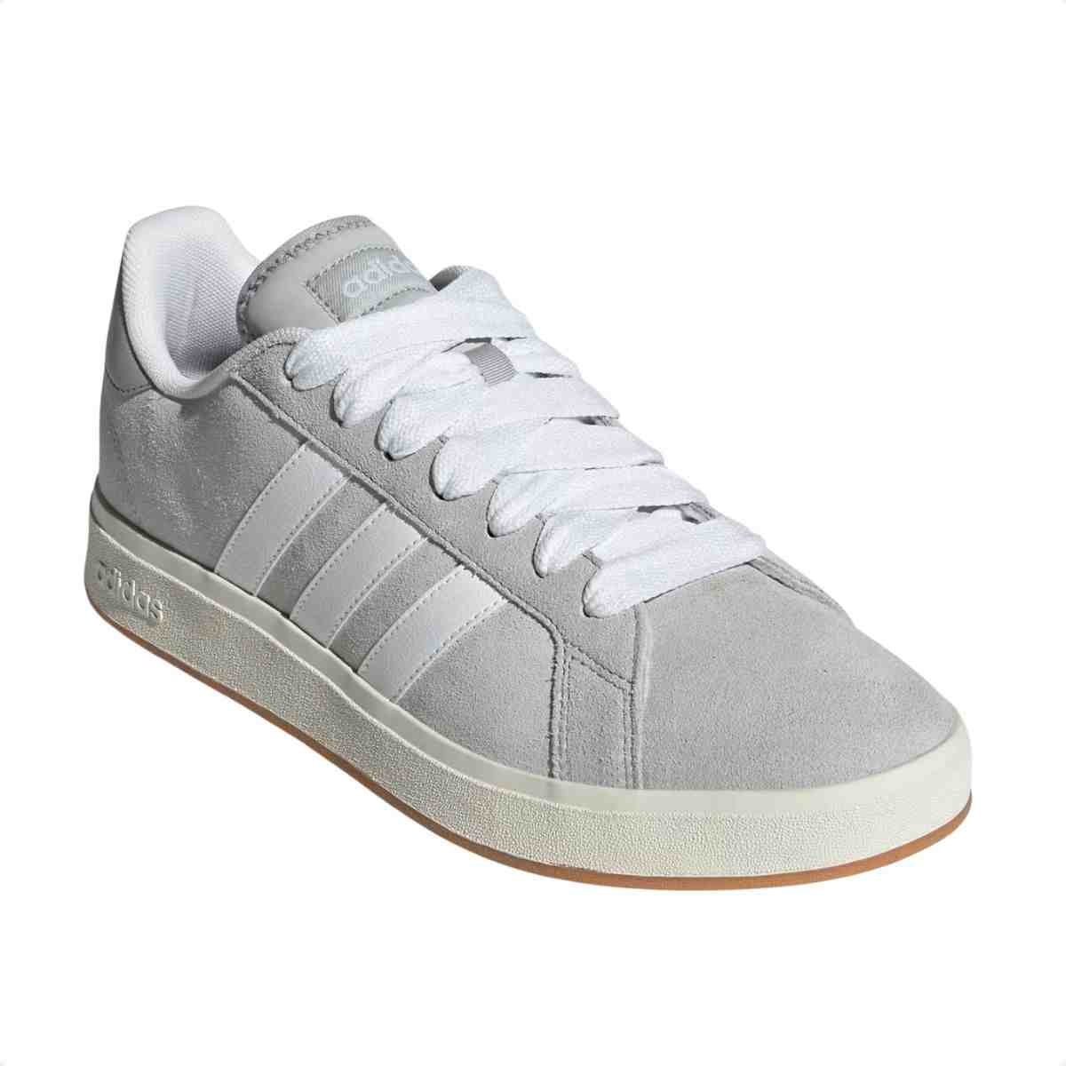 Tenis Casual Masculino Adidas Grand Court Base 00s Cinza Cinza 2