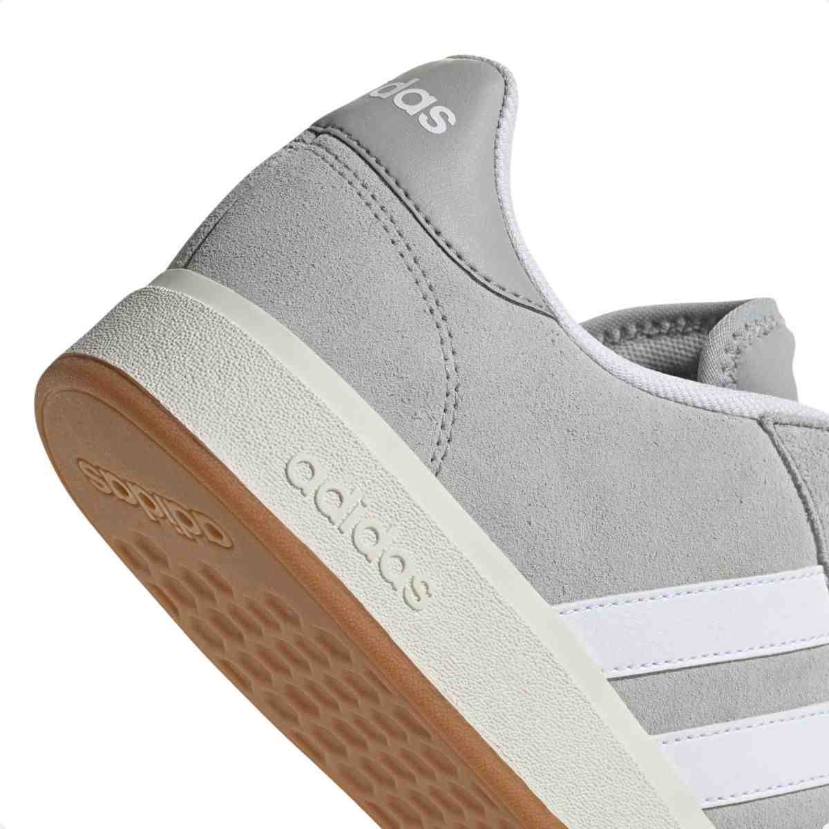 Tenis Casual Masculino Adidas Grand Court Base 00s Cinza Cinza 7