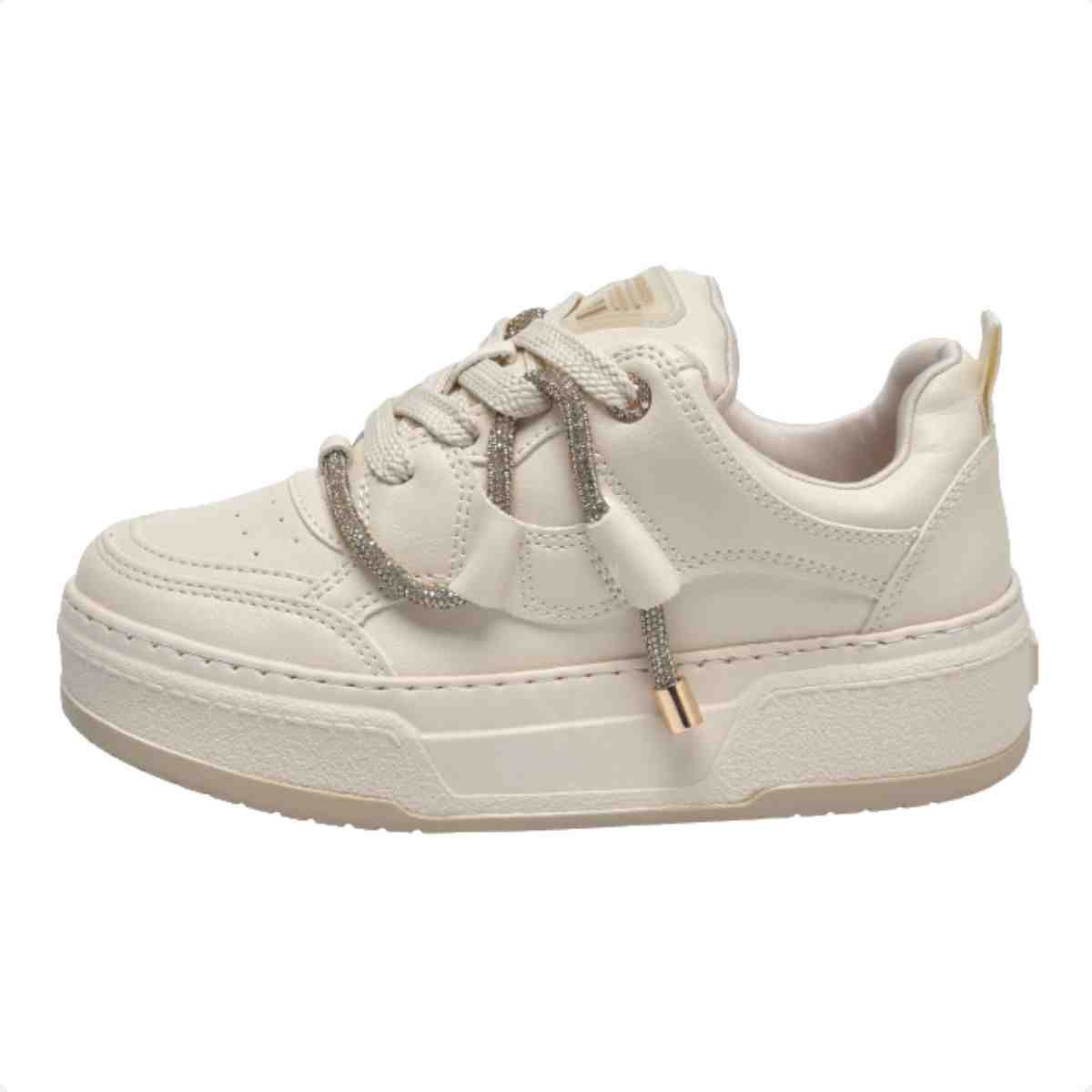 Tênis Casual Feminino Via Marte Marfim Marfim 4
