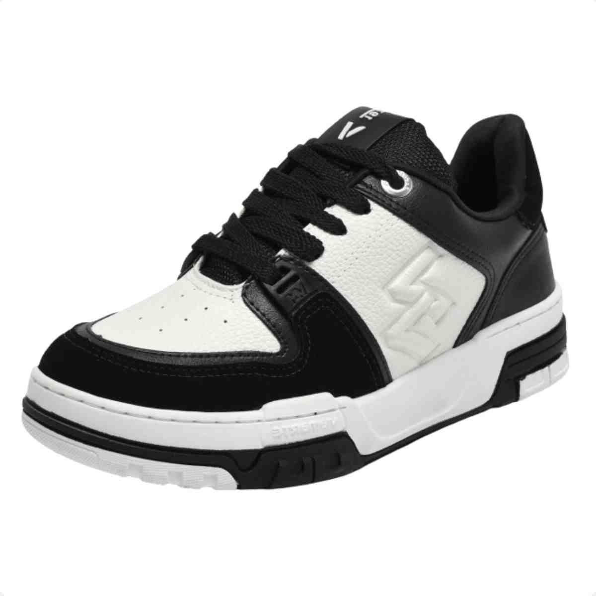Tênis Casual Feminino Via Marte Preto Branco Preto/Branco 4