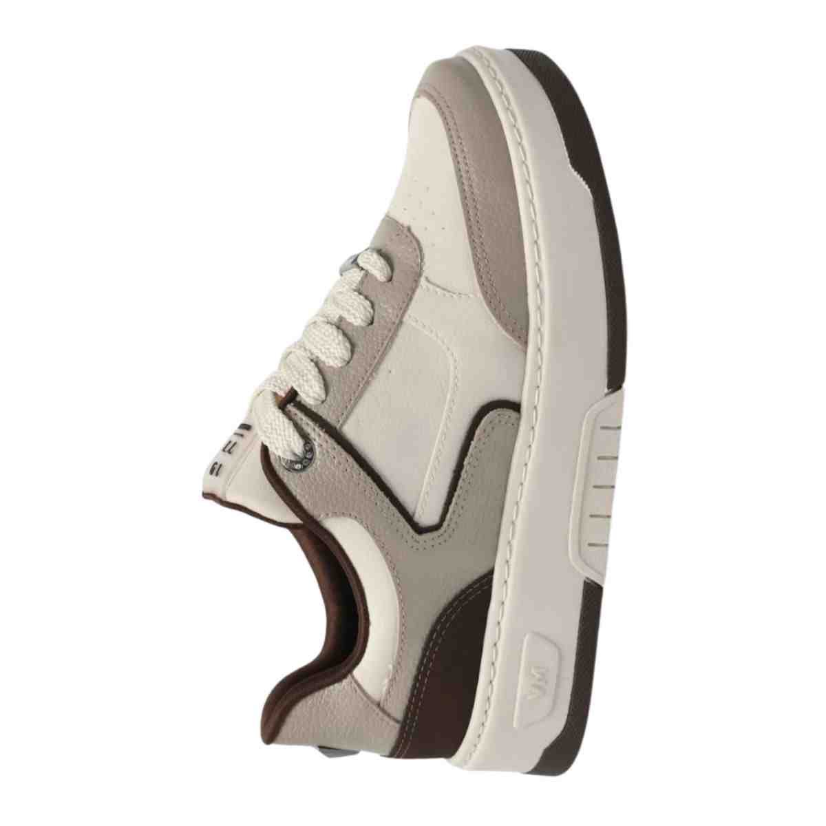 Tênis Casual Feminino Via Marte Marfim Marrom Bege 7