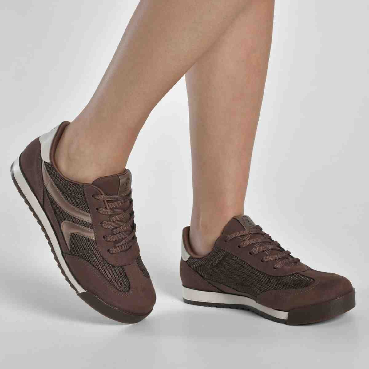 Tênis Casual Feminino Via Marte Canela Marrom Bege Marrom 2