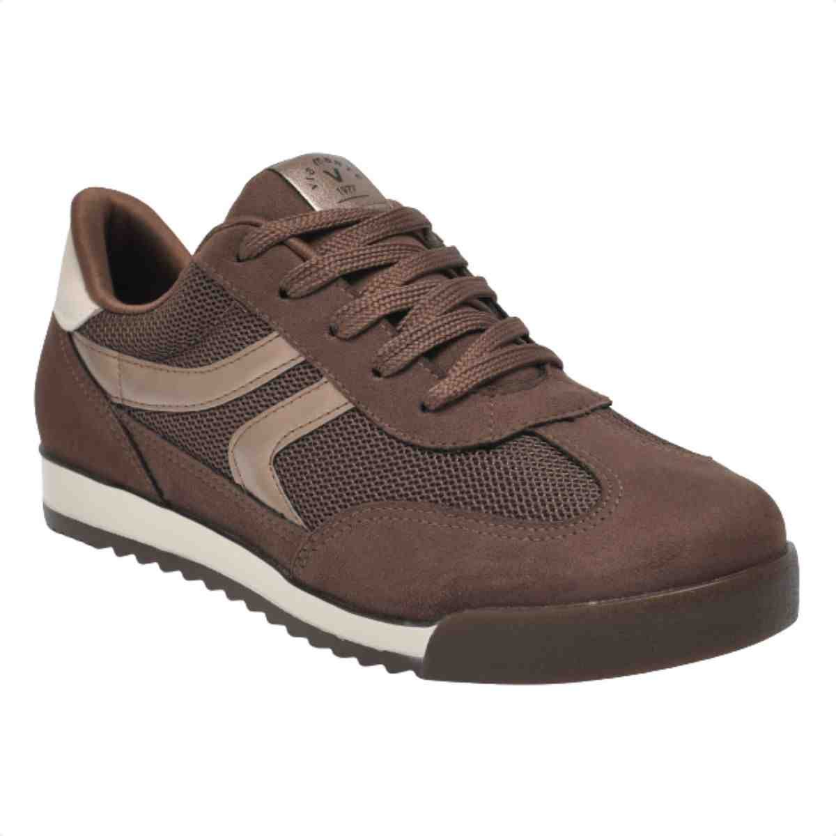 Tênis Casual Feminino Via Marte Canela Marrom Bege Marrom 3