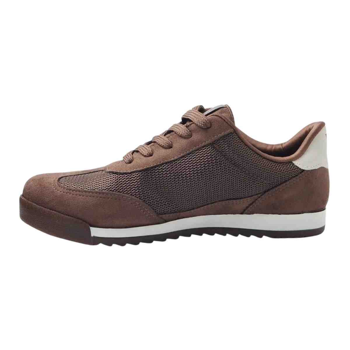 Tênis Casual Feminino Via Marte Canela Marrom Bege Marrom 6