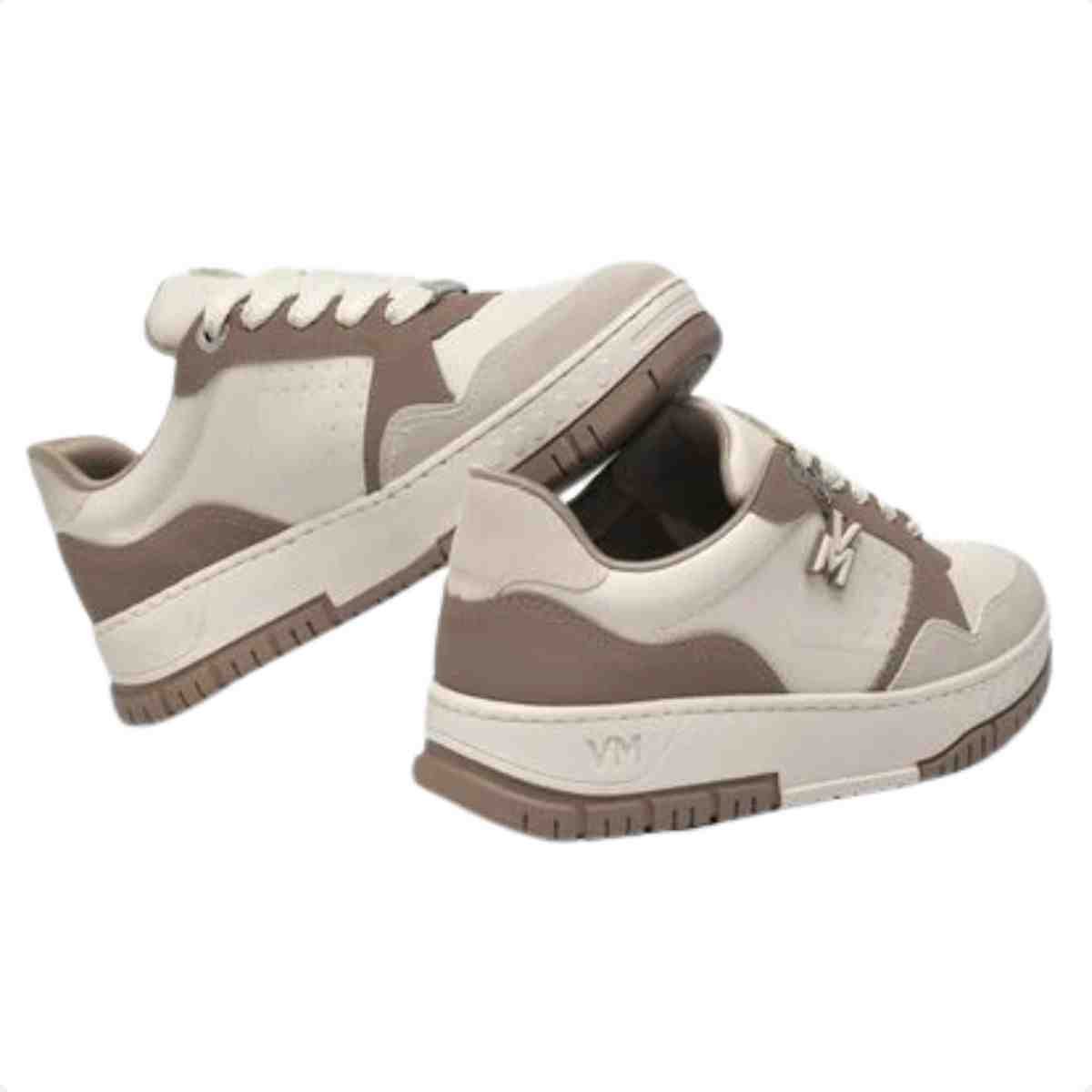 Tênis Casual Feminino Via Marte Bege Marfim Bege/Marrom 4