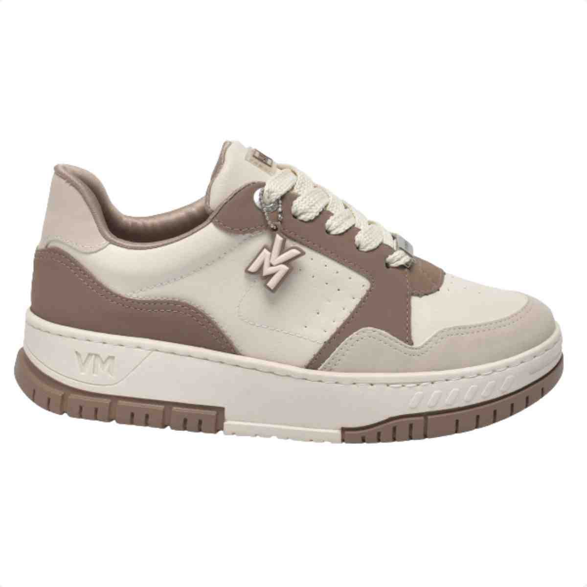 Tênis Casual Feminino Via Marte Bege Marfim