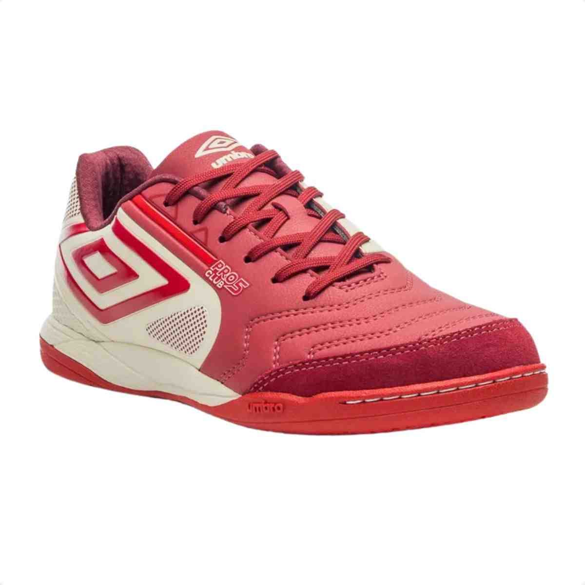 Chuteira Indoor Masculino Umbro Pro 5 Bump Club Vermelho 2