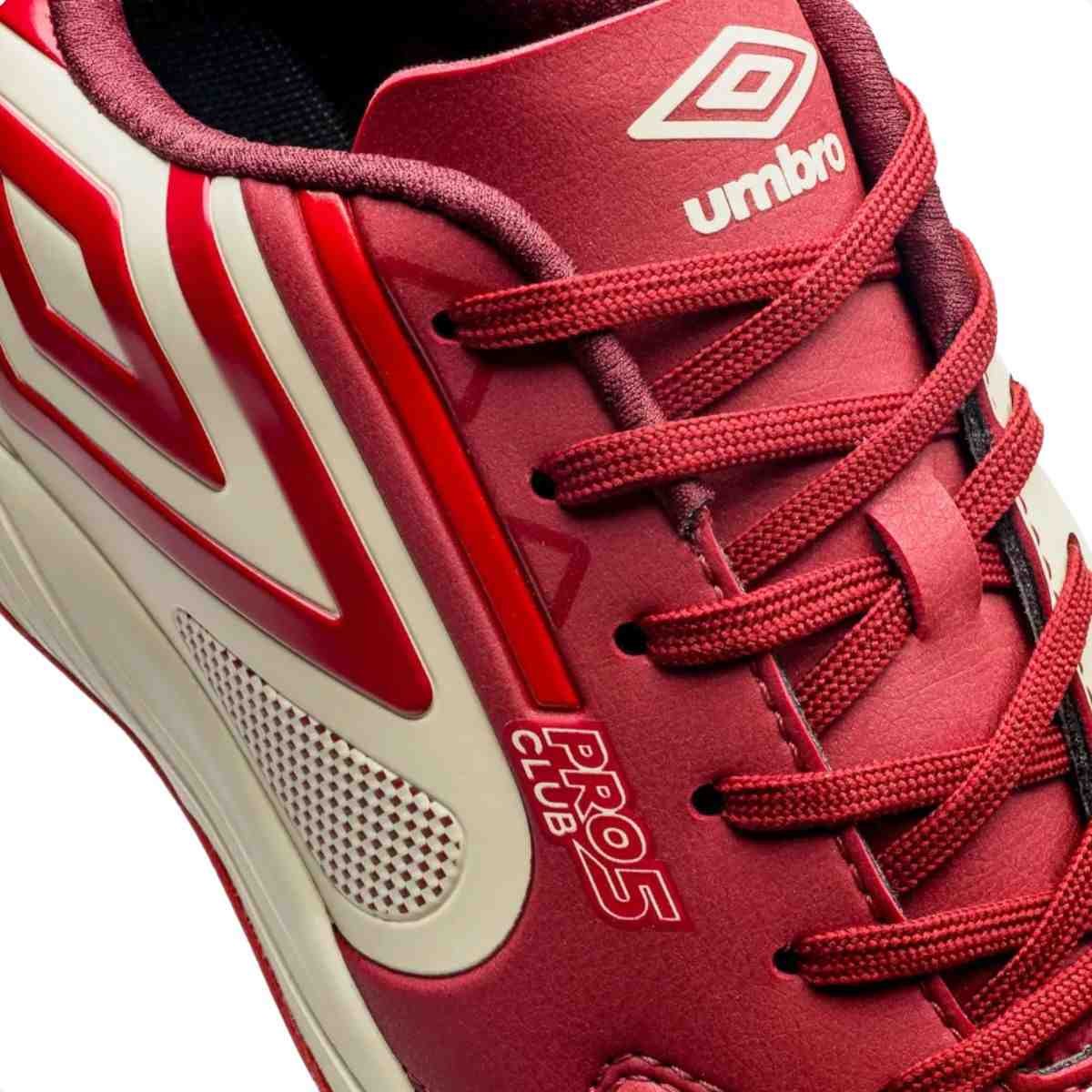 Chuteira Indoor Masculino Umbro Pro 5 Bump Club Vermelho 3