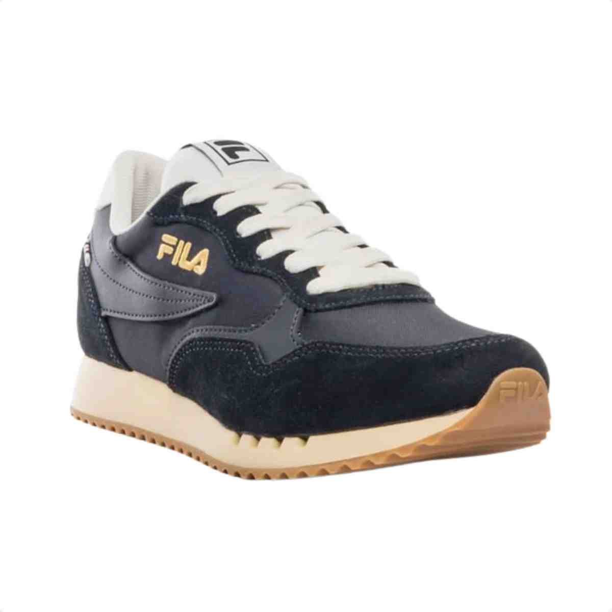 Tenis Casual Masculino Fila Euro Jogger Vintage Preto Preto 2