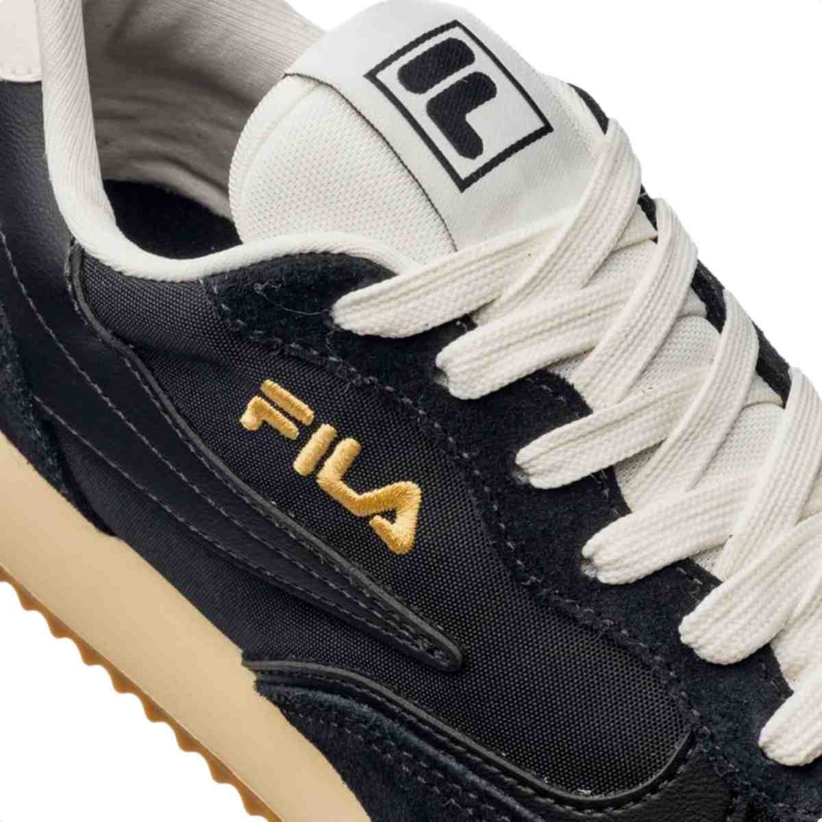Tenis Casual Masculino Fila Euro Jogger Vintage Preto Preto 3
