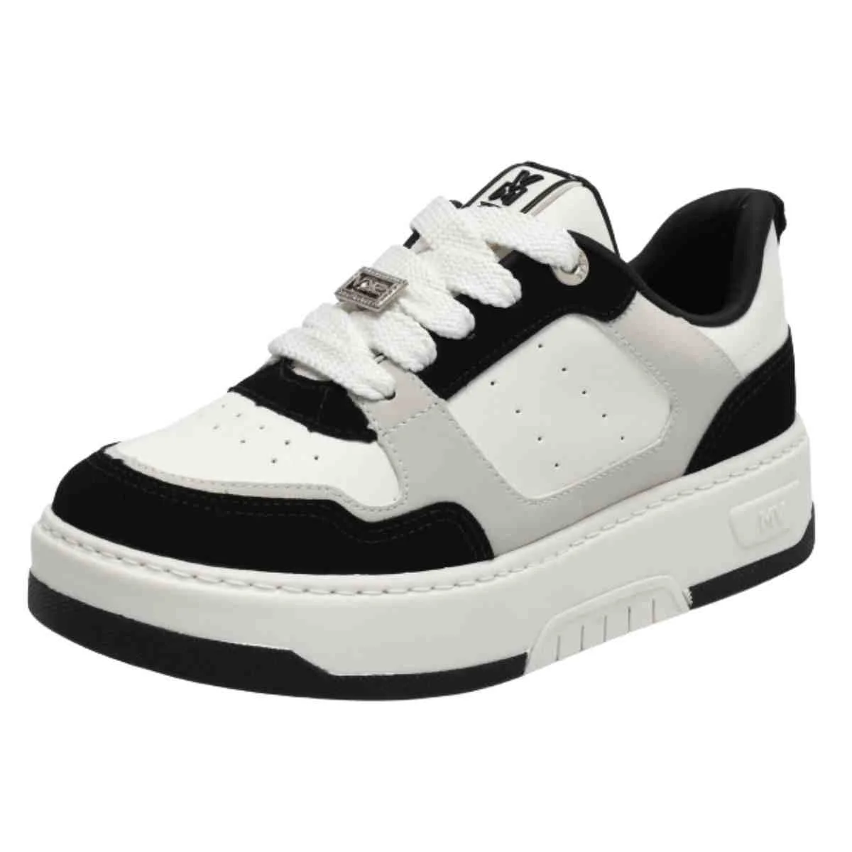 Tênis Casual Feminino Via Marte Preto Branco Branco/Preto 2