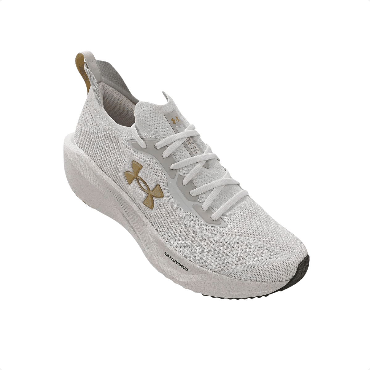 Tenis De Corrida Feminino Under Armour Slight 3 Se Branco Branco 2