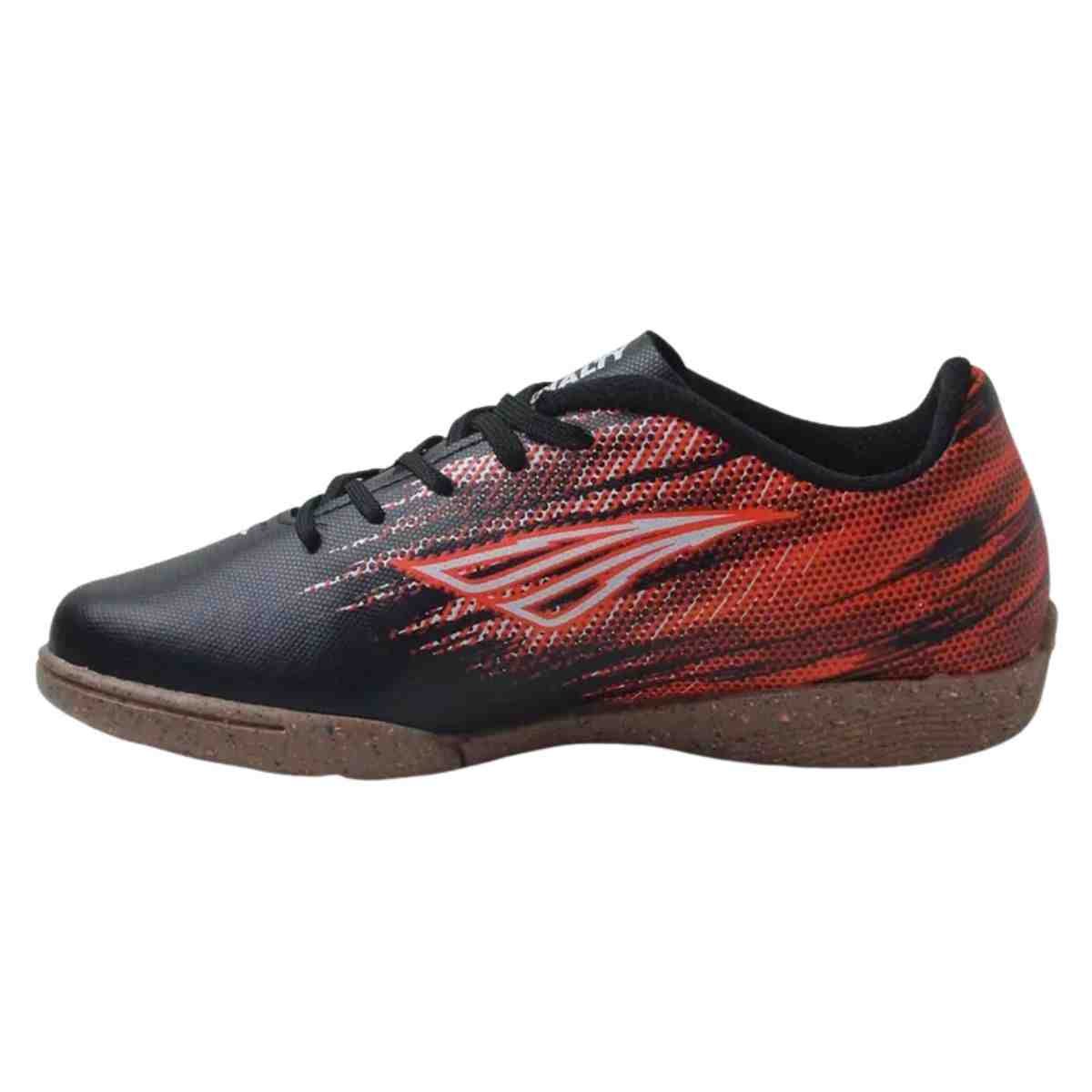 Chuteira Indoor Infantil Penalty Tornado Preta E Vermelha Preto/Vermelho 5