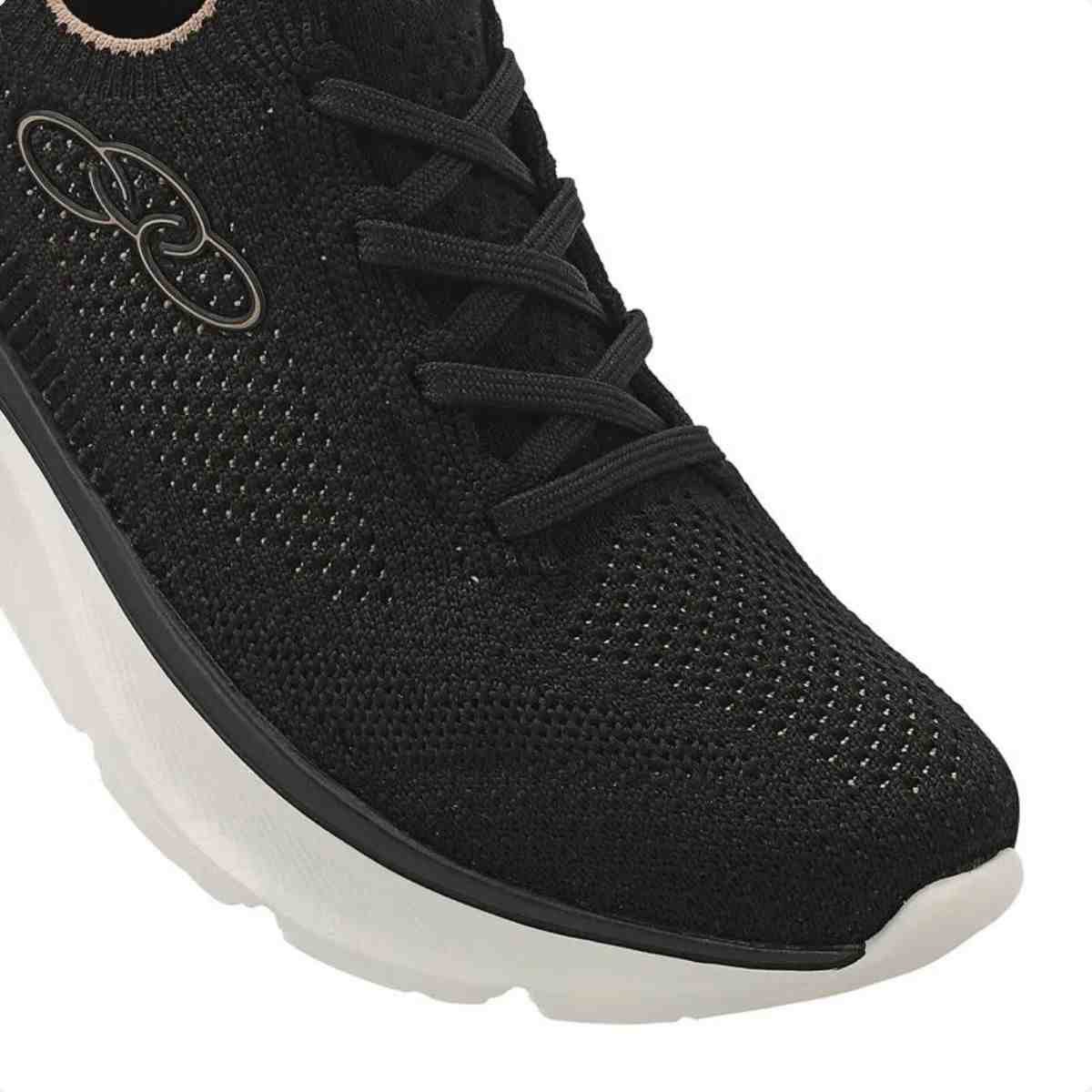 Tenis Corrida Feminino Olympikus Era Preto Preto 3