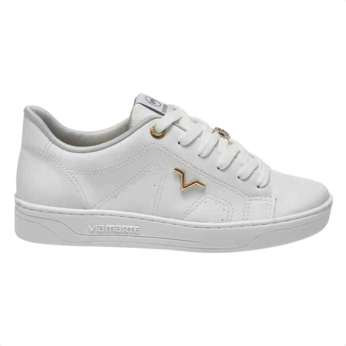 Tênis Casual Feminino Via Marte Branco