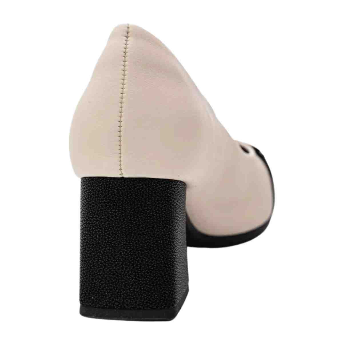 Sapato Scarpin Feminino Piccadilly Branco Preto Off White/Preto 7