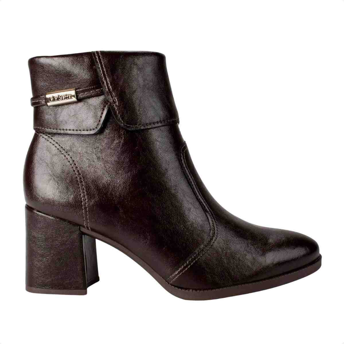 Bota Feminina Cano Médio Dakota Marrom Café