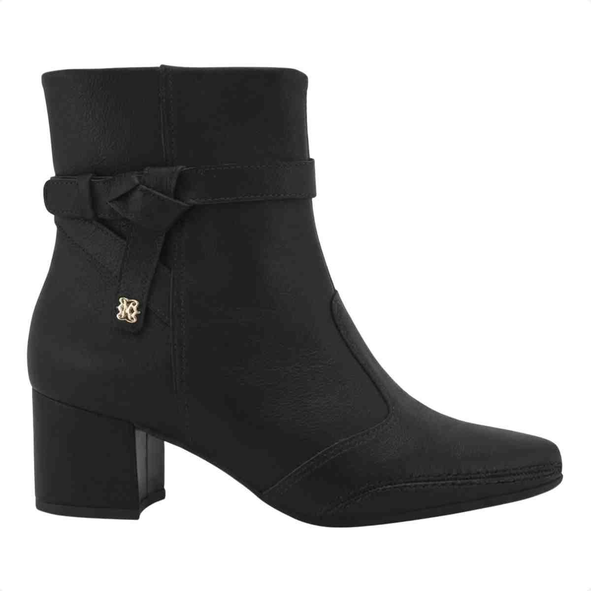 Bota Feminina Cano Baixo Ramarim Preta