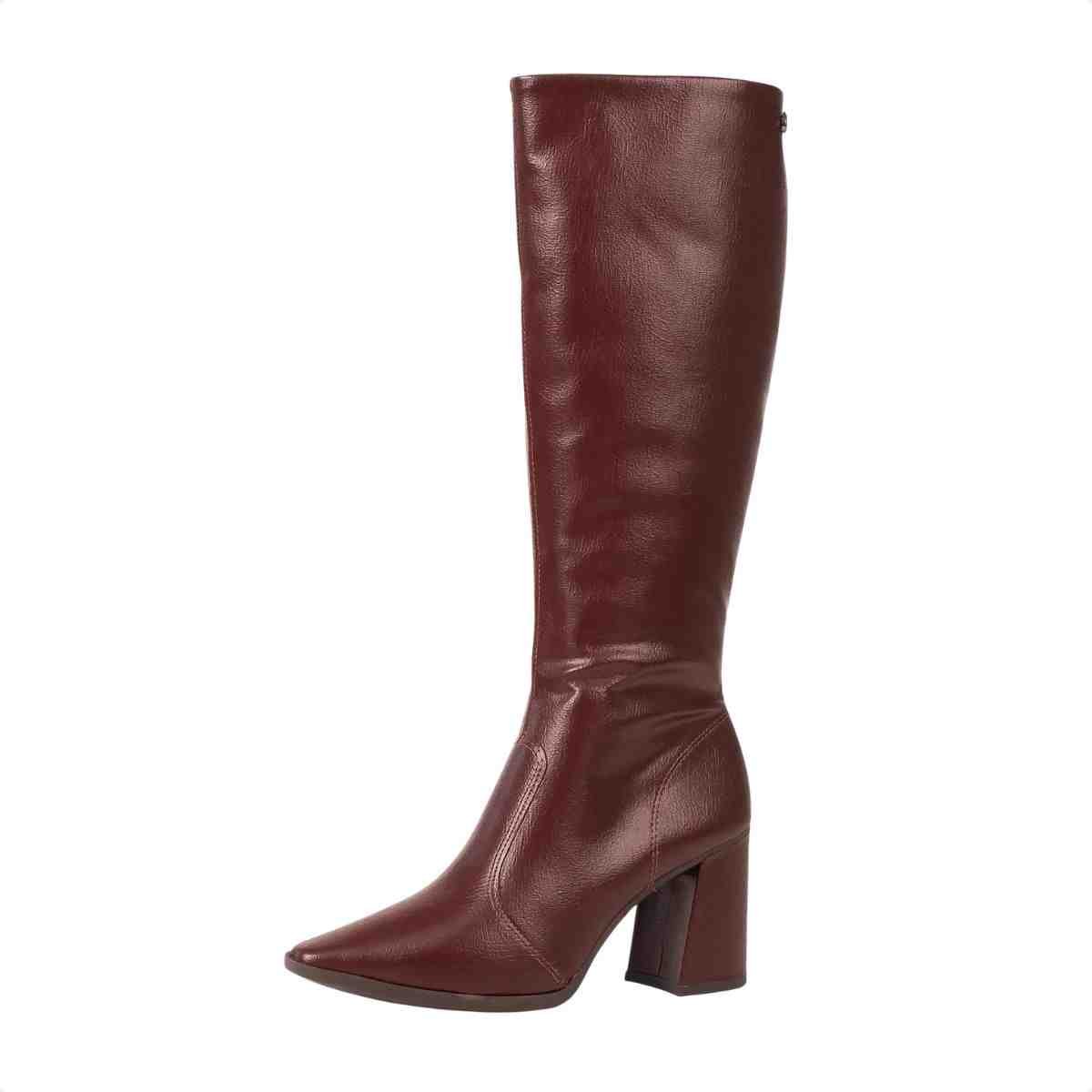 Bota Feminina Cano Alto Dakota Bordô Marrom 3