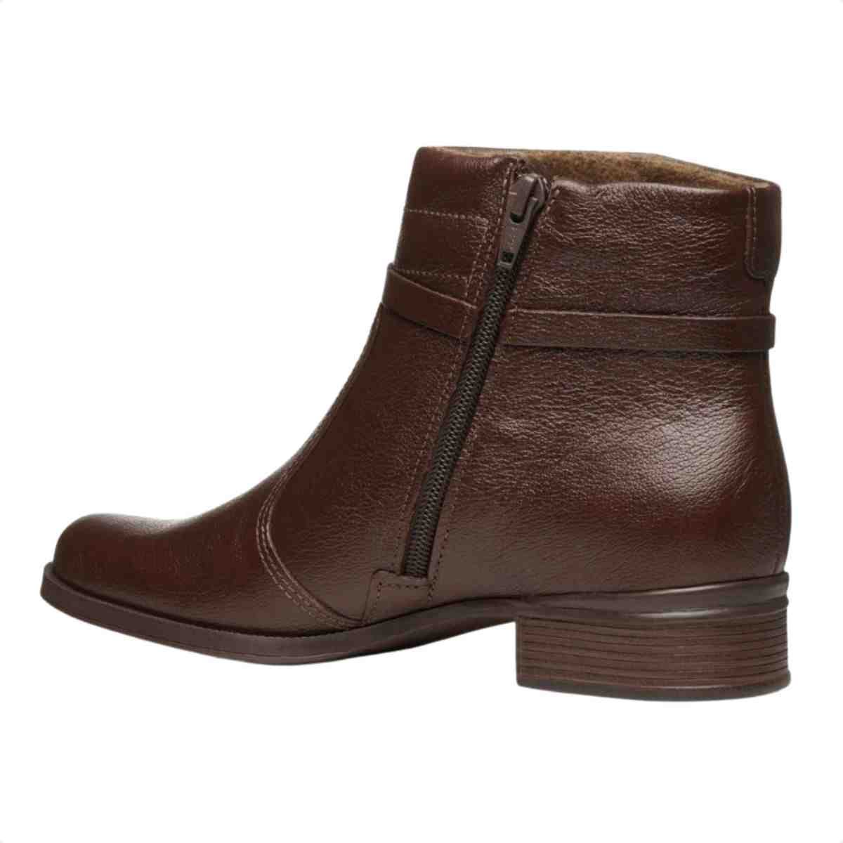 Bota Feminina Cano Baixo Pegada Pinhão Marrom 3