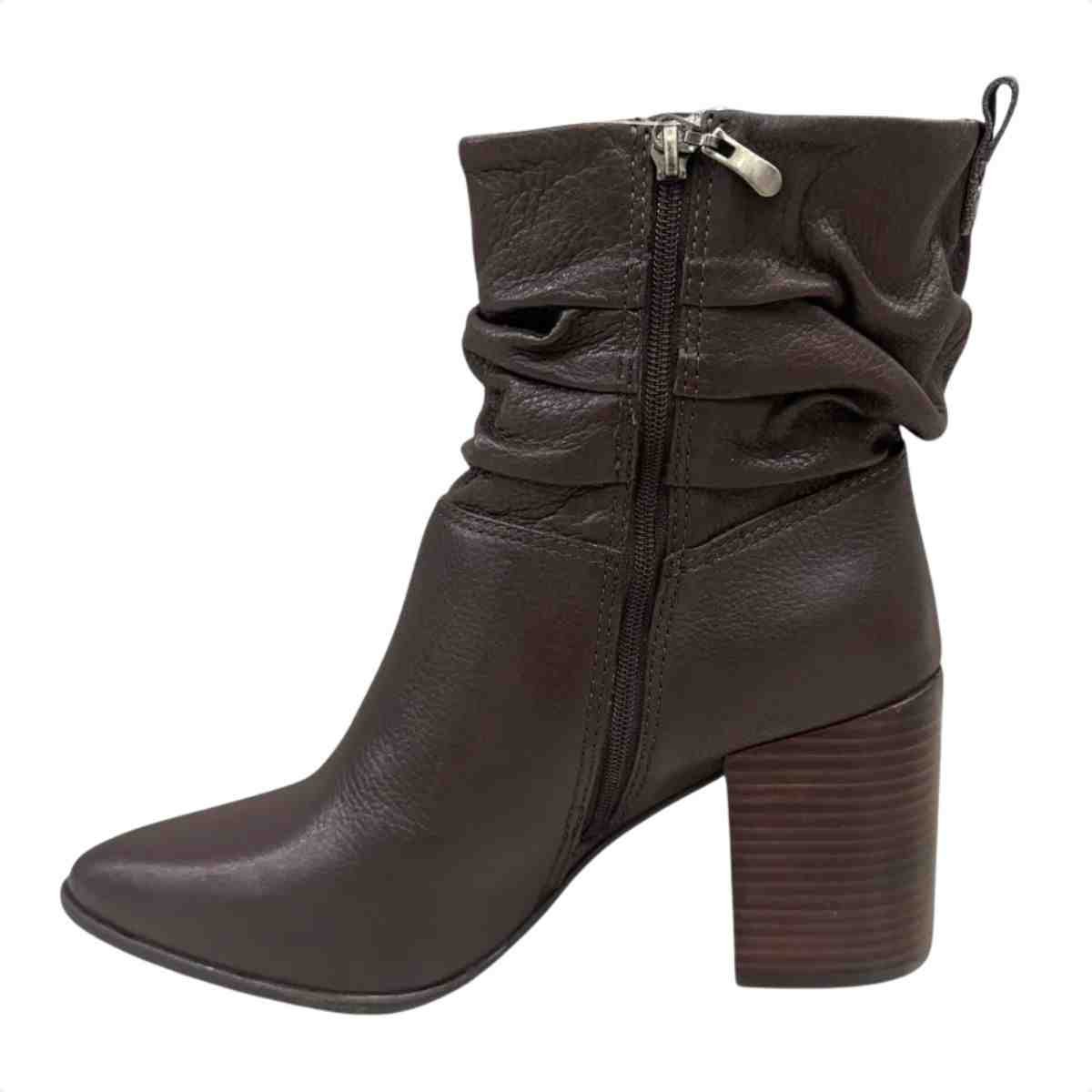 Bota Feminina Cano Médio Bottero Marrom Marrom 3