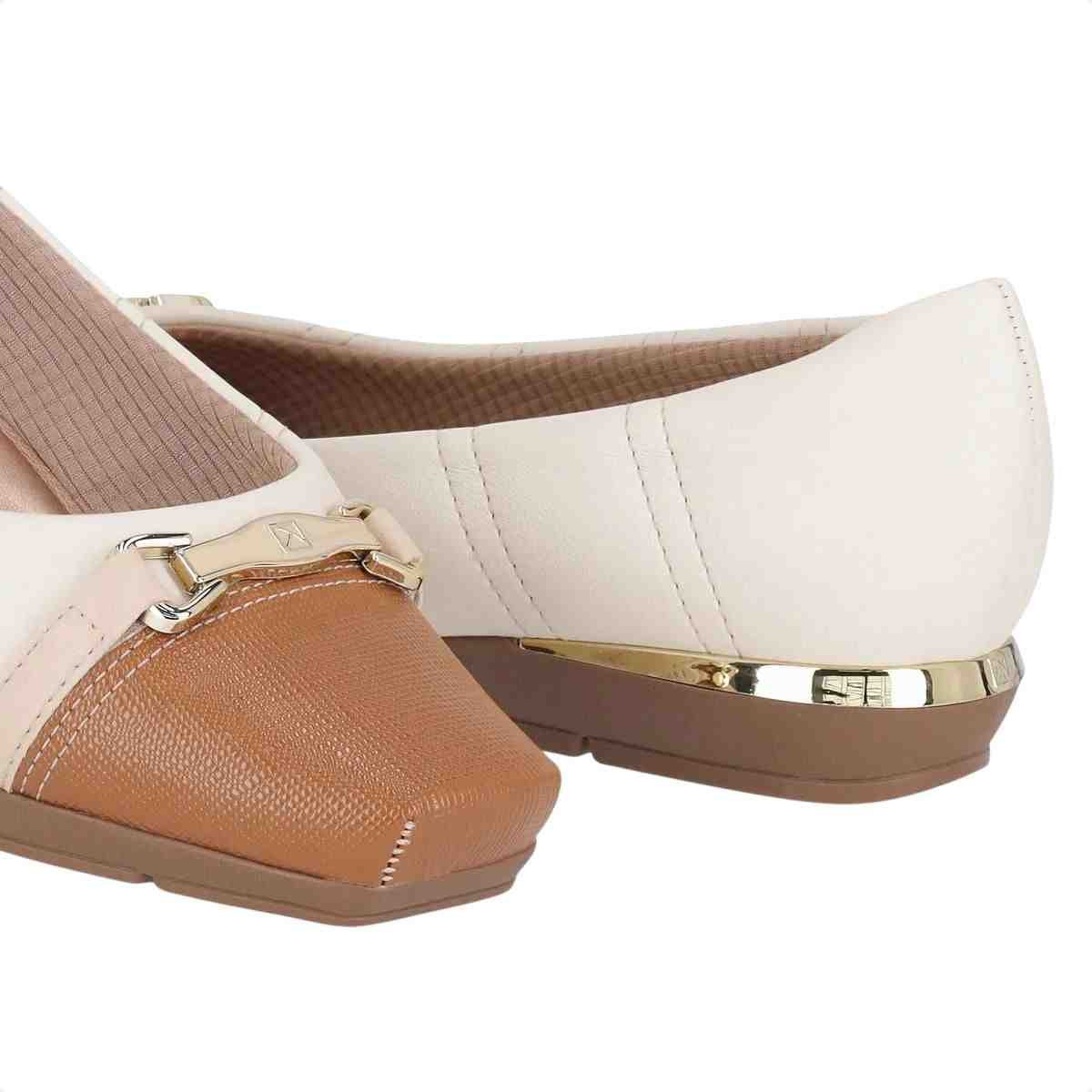 Sapatilha Feminina Bico Quadrado Piccadilly Branca Branco 3