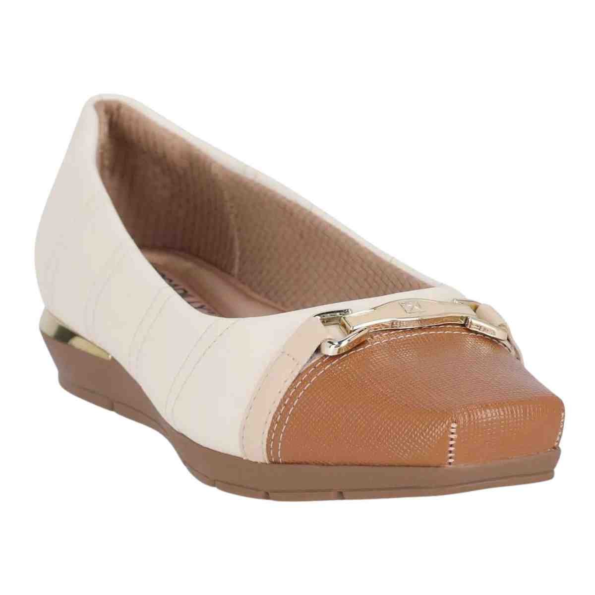 Sapatilha Feminina Bico Quadrado Piccadilly Branca Branco 6