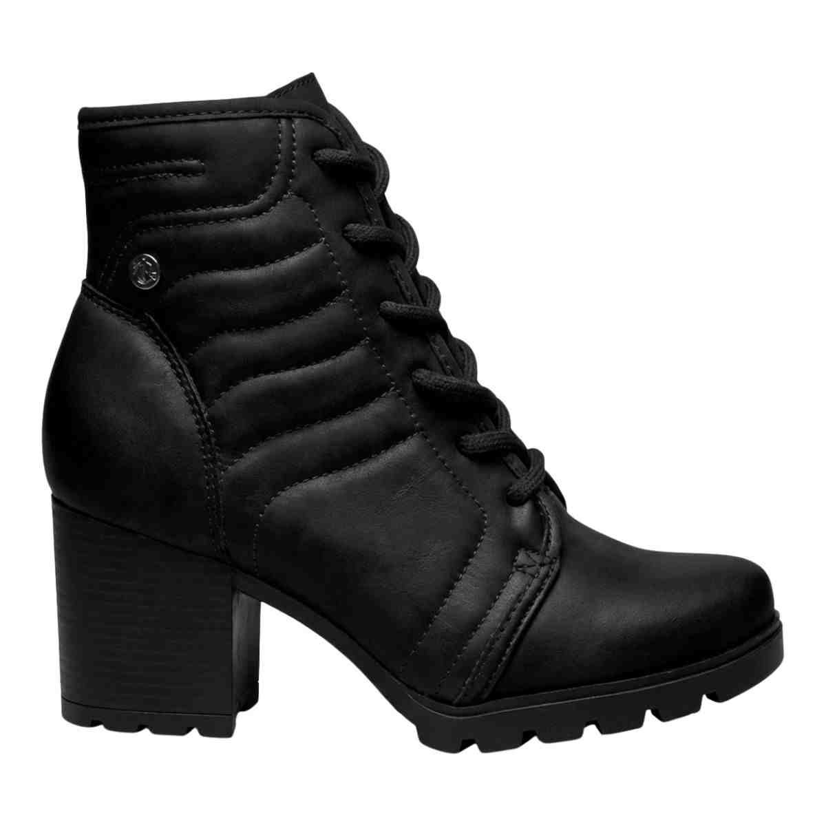 Bota Coturno Feminino Cano Baixo Dakota Preto