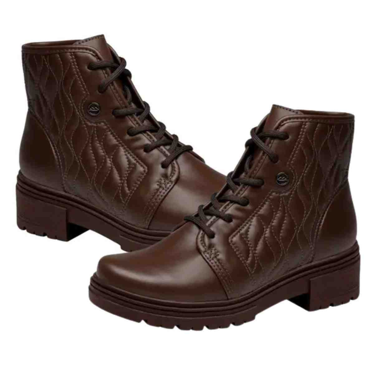 Bota Feminina Coturno Dakota Café Marrom 7