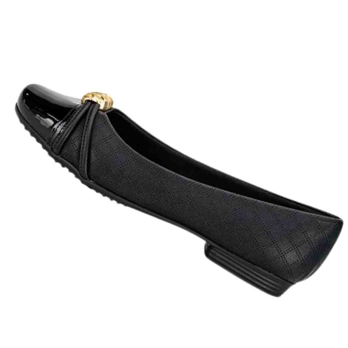 Sapatilha Feminina Bico Quadrado Piccadilly Preta Preto 5