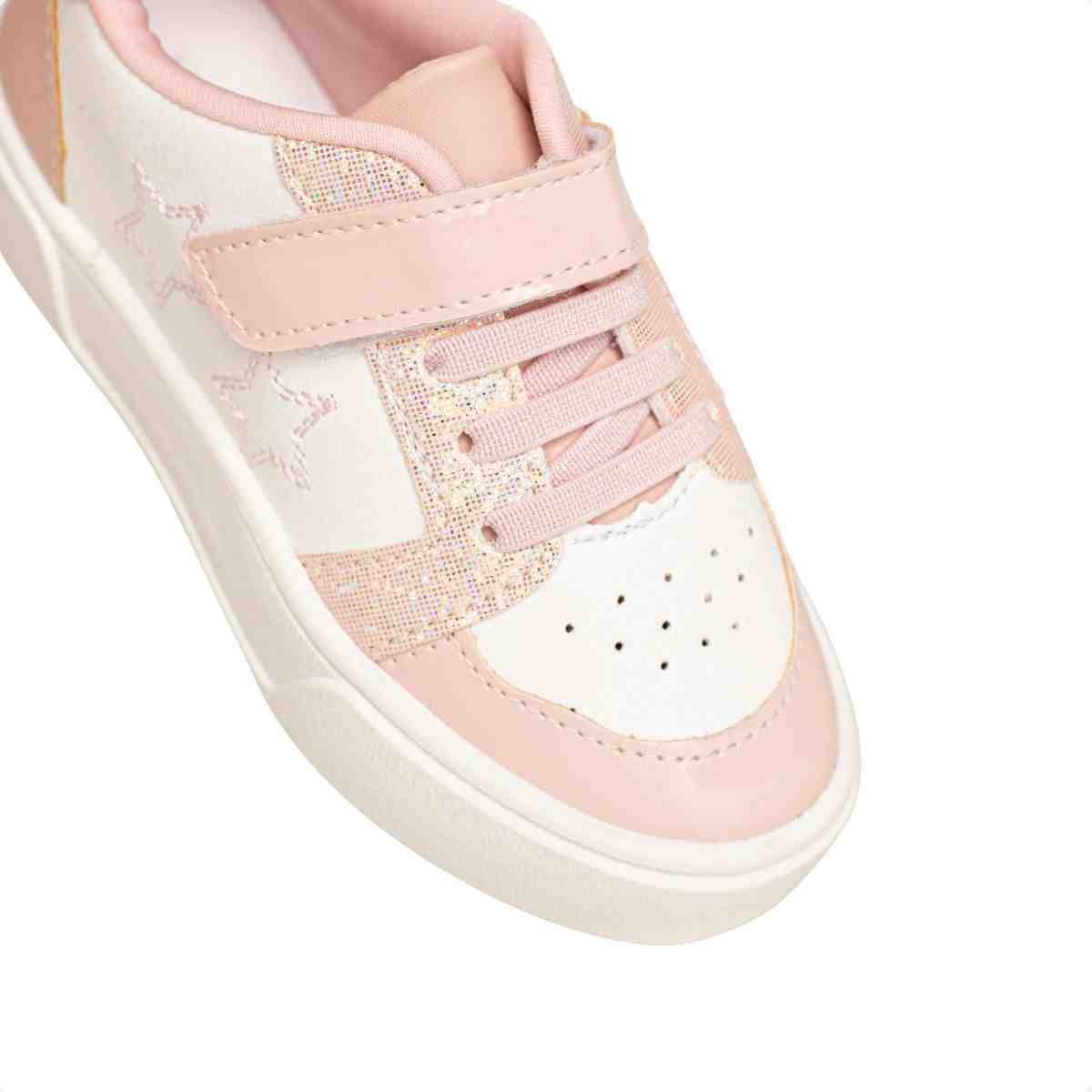 Tenis Casual Inf Jump Kids 016.1104-299 Branco/Rose 3