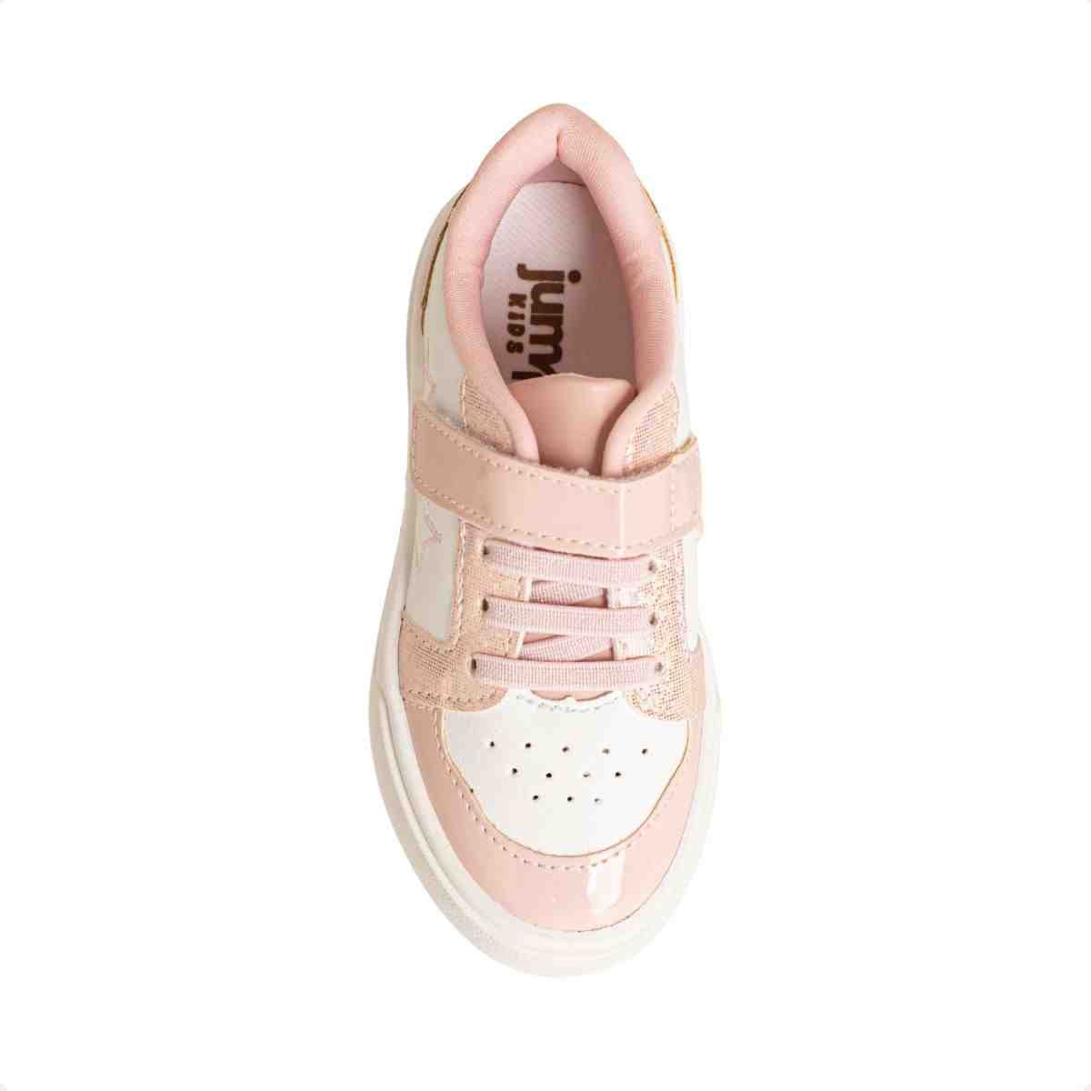 Tenis Casual Inf Jump Kids 016.1104-299 Branco/Rose 6