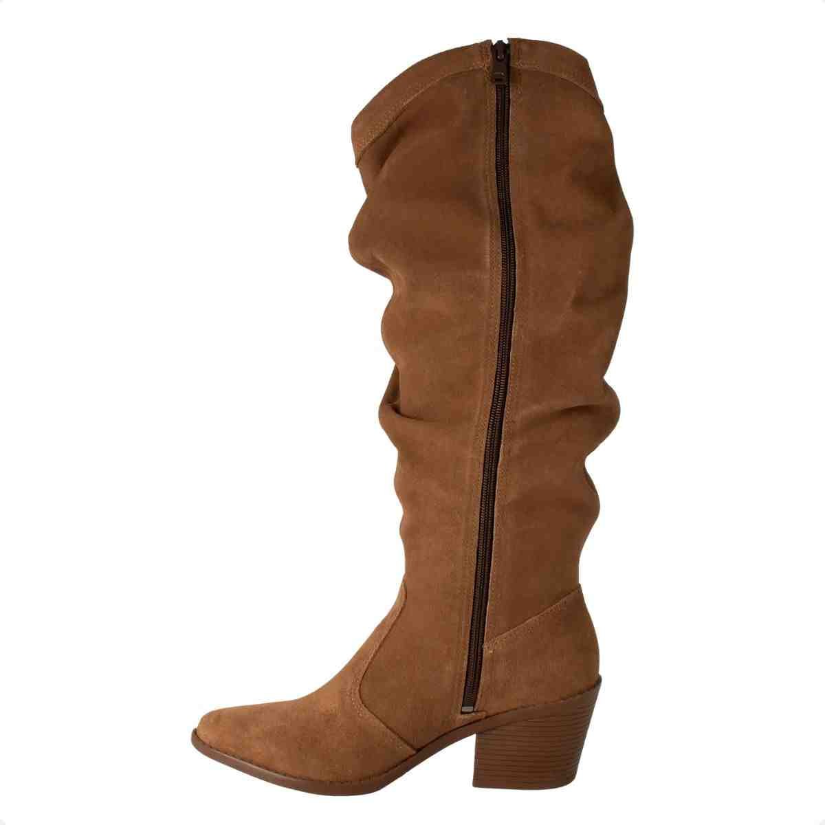 Bota Feminina Cano Alto Dakota Castanho Marrom 4