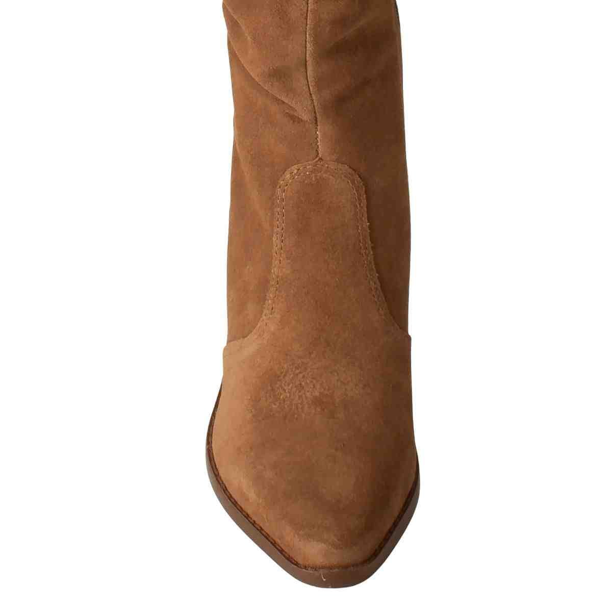 Bota Feminina Cano Alto Dakota Castanho Marrom 6