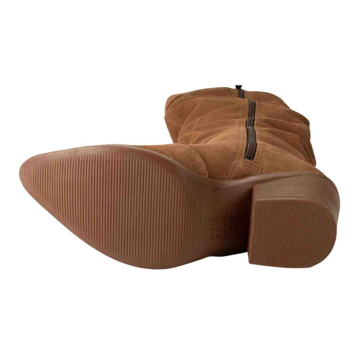 Bota Feminina Cano Alto Dakota Castanho Marrom 7