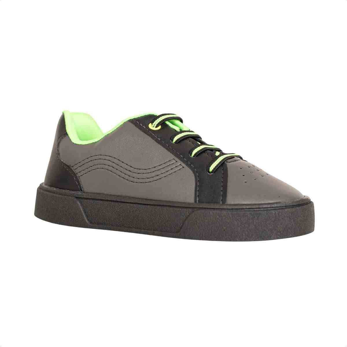 Tenis Casual Inf Jump Kids 017.1311-334 Grafite/Preto 2