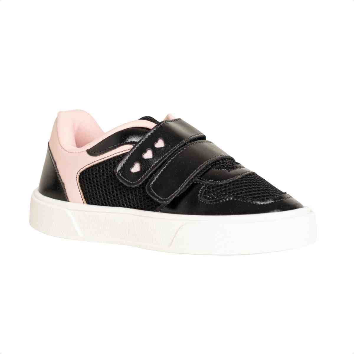 Tenis Casual Inf Jump Kids 016.11106-263 Preto/Rosa 2