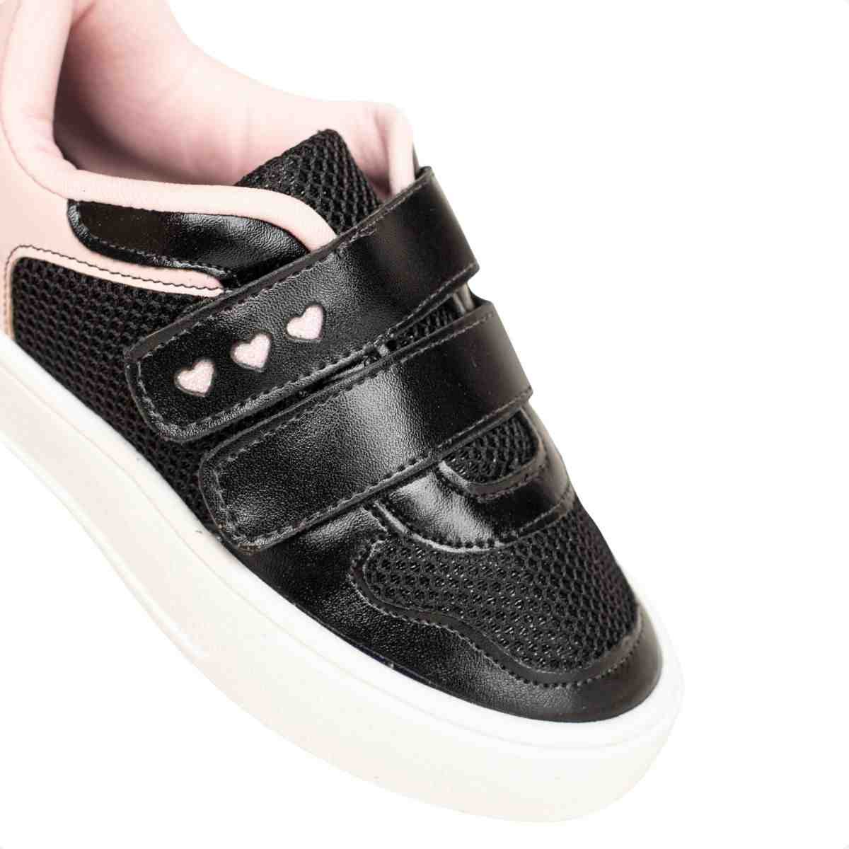 Tenis Casual Inf Jump Kids 016.11106-263 Preto/Rosa 3