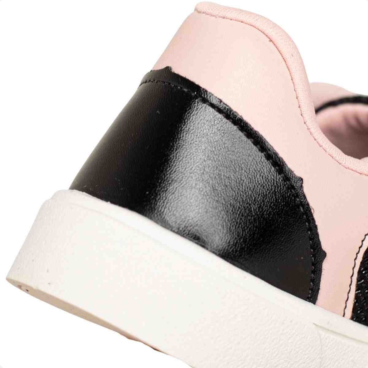 Tenis Casual Inf Jump Kids 016.11106-263 Preto/Rosa 7