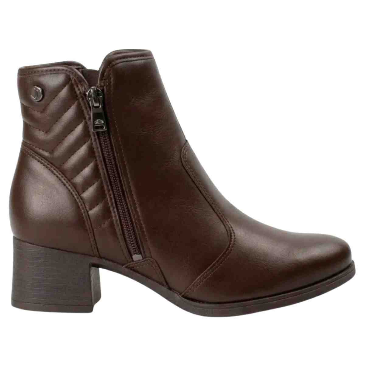 Bota Feminina Cano Baixo Dakota Café