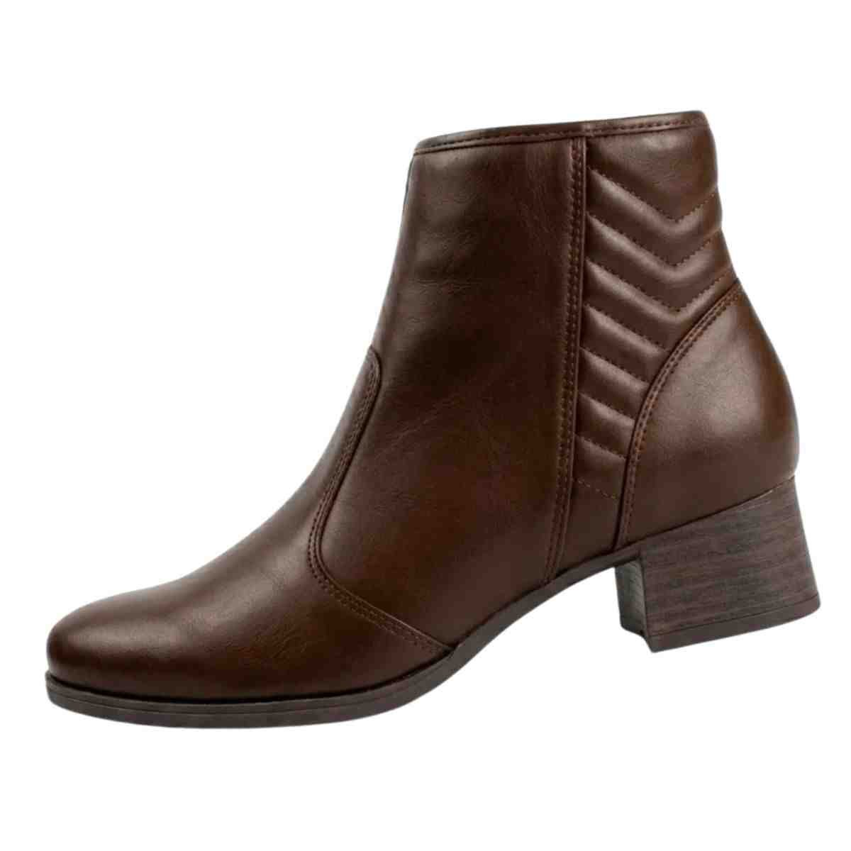 Bota Feminina Cano Baixo Dakota Café Marrom 5