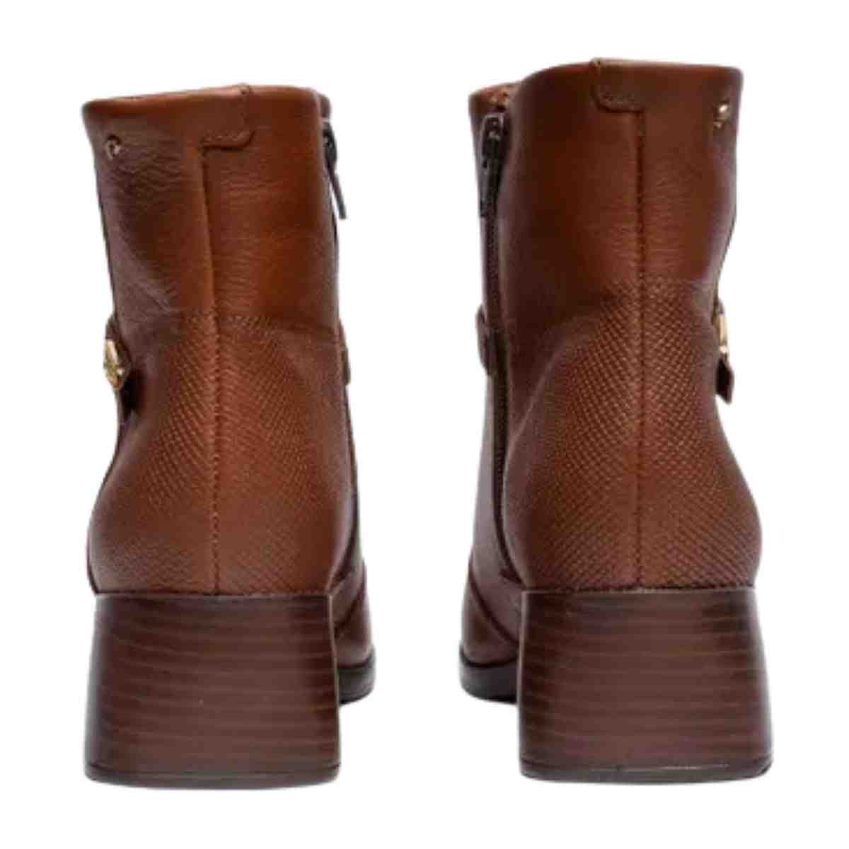 Bota Feminina Cano Médio Pegada Pinhão Marrom 6