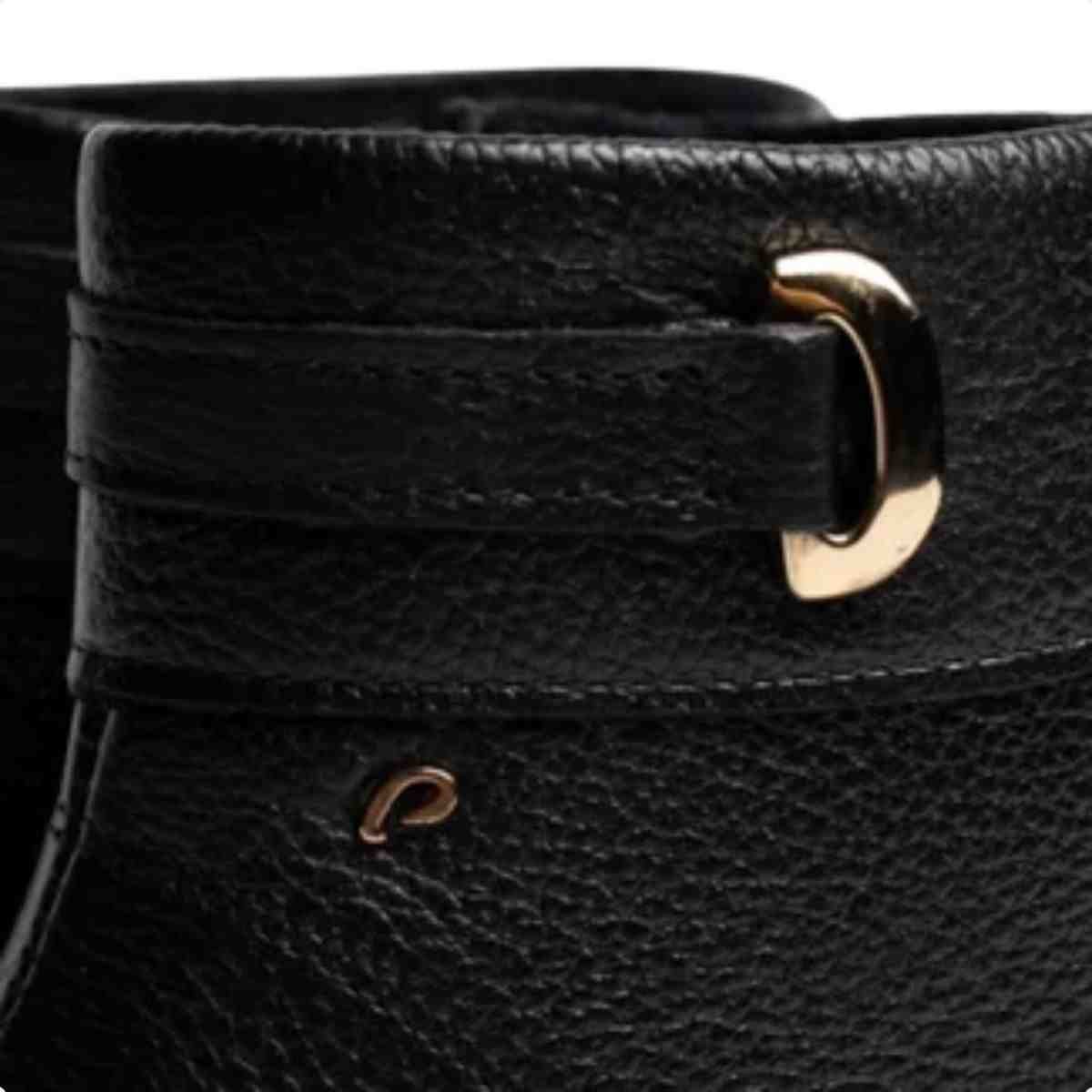 Bota Feminina Cano Baixo Pegada Preta Preto 3