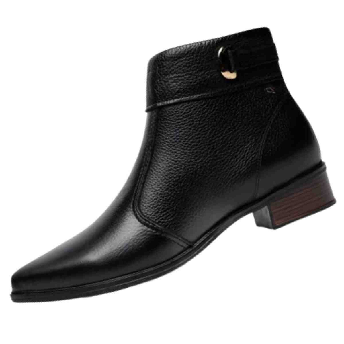 Bota Feminina Cano Baixo Pegada Preta Preto 5